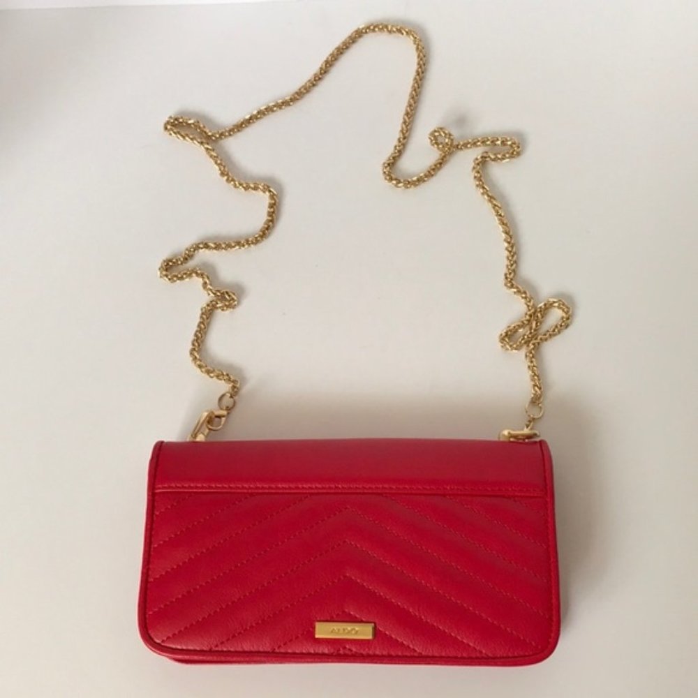 Aldo Crossbody Clutch w/ Gold Detachable Strap
